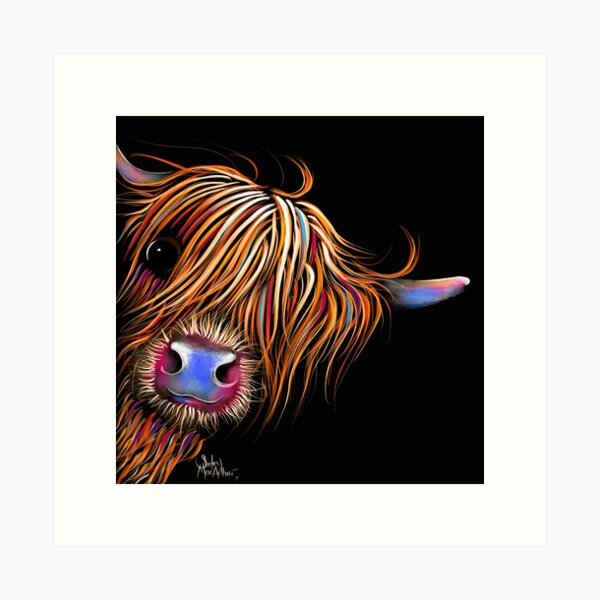 Item preview, HiGHLaND CoW PRiNT SCoTTiSH ' SuGaR LuMP 2 ' BY SHiRLeY MacARTHuR designed and sold by Shirley MacArthur Limited.