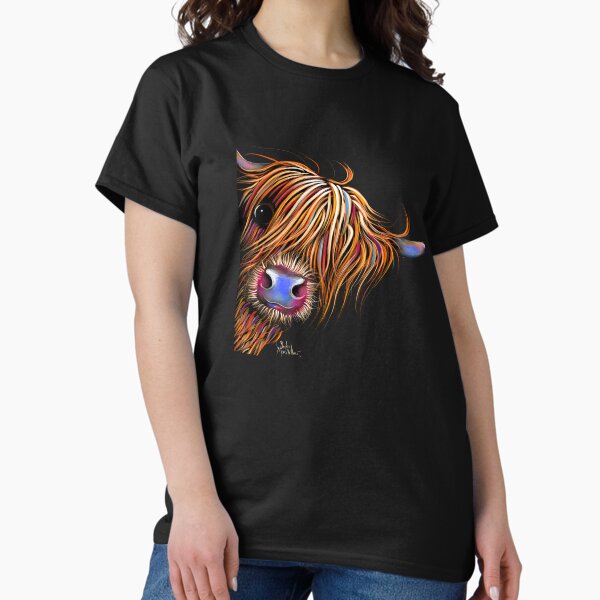 Vista previa del artículo con la obra «ESTAMPADO DE VACA ESCOCESA DE HIGHLAND 'SUGAR LUMP 2' POR SHIRLEY MACARTHUR», diseñado y vendido por Shirley MacArthur Limited.