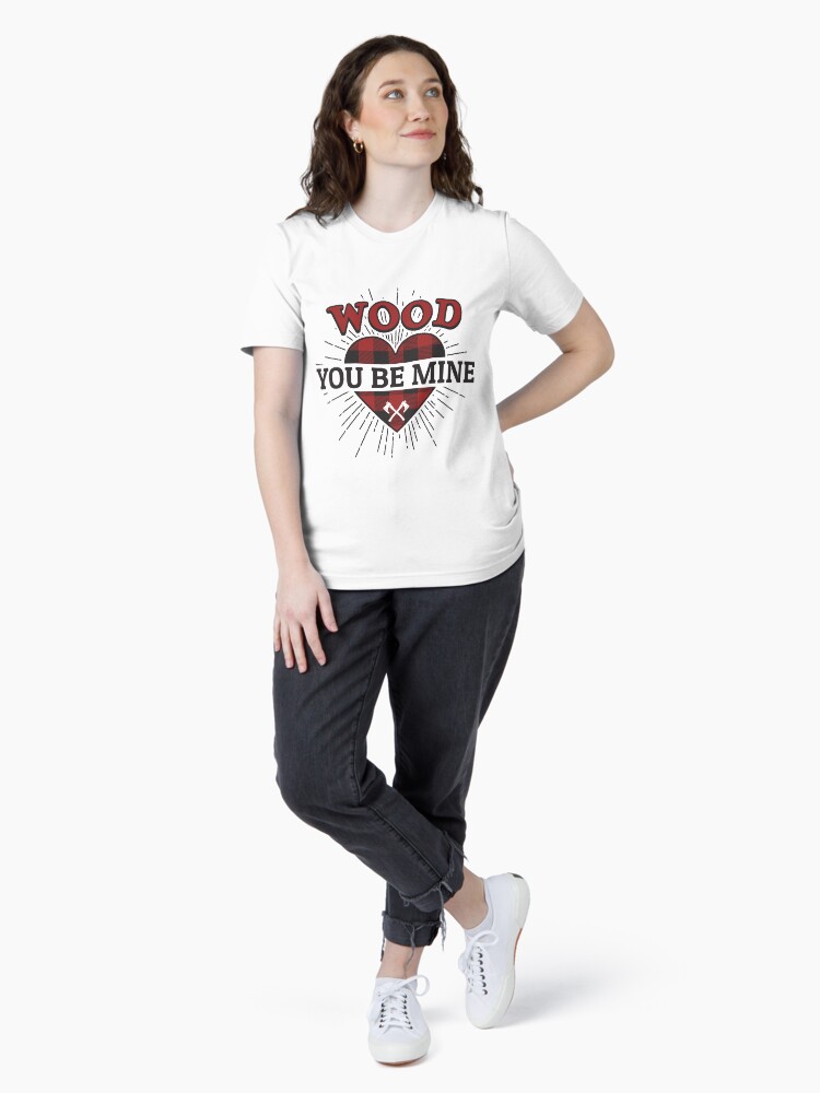 Thumbnail 4 von 7, Essential T-Shirt, Wood You Be Mine - Funny Lumberjack Gift designt und verkauft von yeoys.