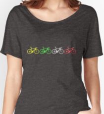 Bike Stripes Tour de France Jerseys v2 Women's Relaxed Fit T-Shirt