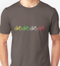 Bike Stripes Tour de France Jerseys v2 Slim Fit T-Shirt
