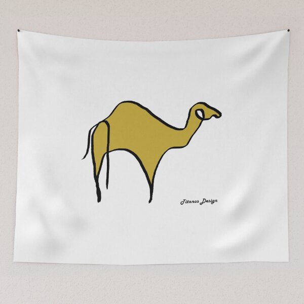 Item preview, One Line Art Camel designed and sold by titanosdesign.