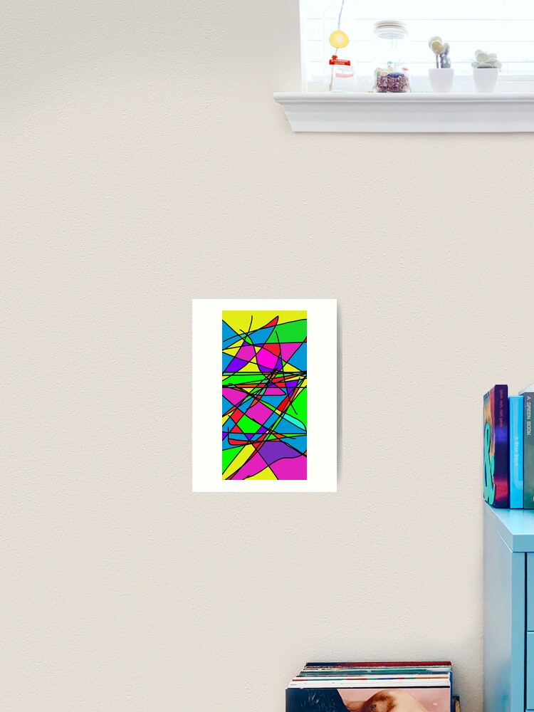 Thumbnail 2 of 3, Art Print, Random colours designed and sold by BHSGraphics.
