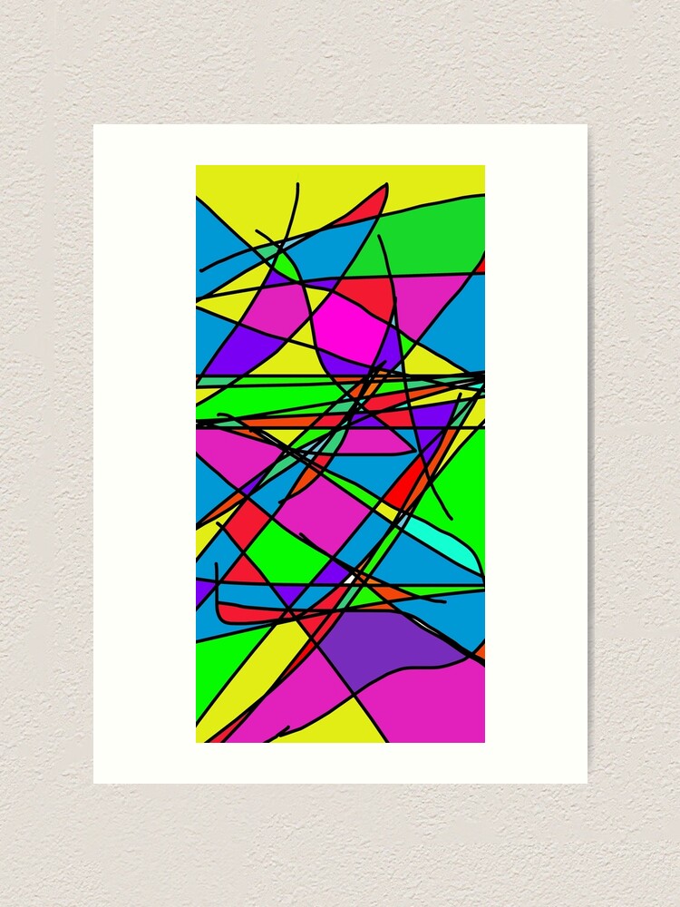 Thumbnail 1 of 3, Art Print, Random colours designed and sold by BHSGraphics.