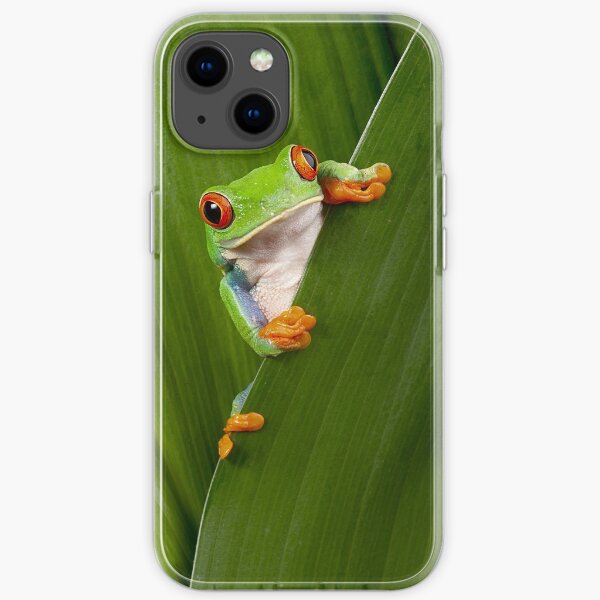 Red eyed tree frog iPhone Soft Case
