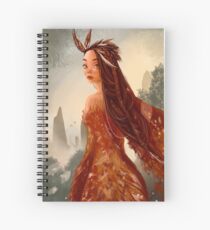 Mujer Ave Spiral Notebook