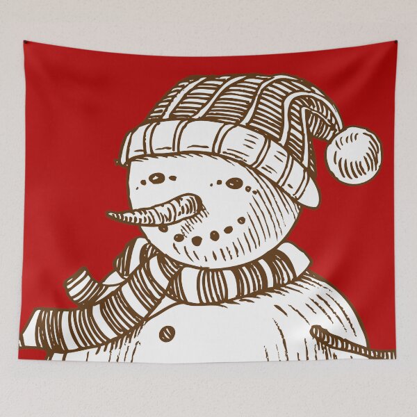 Item preview, Christmas Snowman in Sketch - Doodle designed and sold by MyArt23.