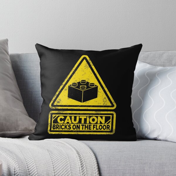 Attention à la marche Coussin