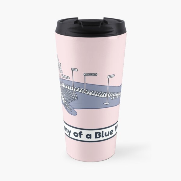 Anatomía de una ballena azul Taza de viaje