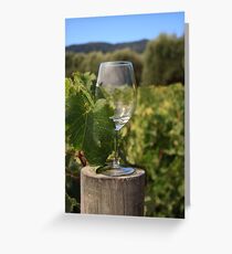 Wine Glass Greeting Card