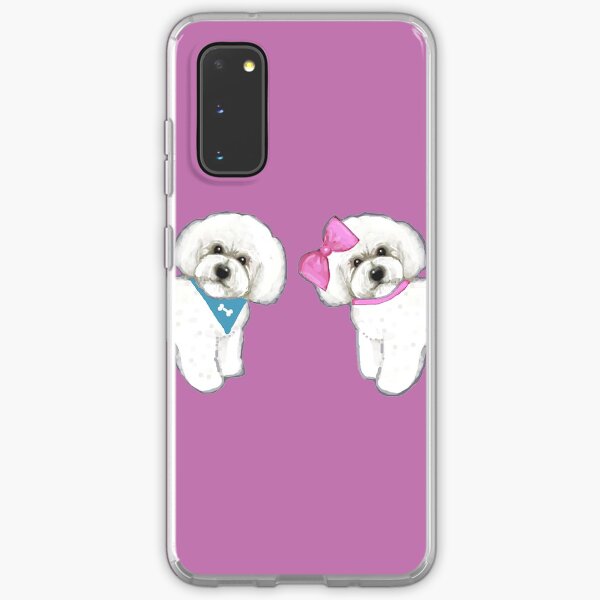 Bichon Pair on purple Samsung Galaxy Soft Case