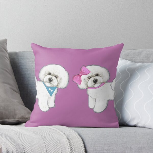 Item preview, Bichon Pair on purple designed and sold by MagentaRose.