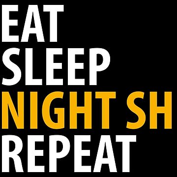Vorschaubild zum Design Taxi Driver Eat Sleep Night Shift Repeat - Taxi Driver Quotes Gift von yeoys