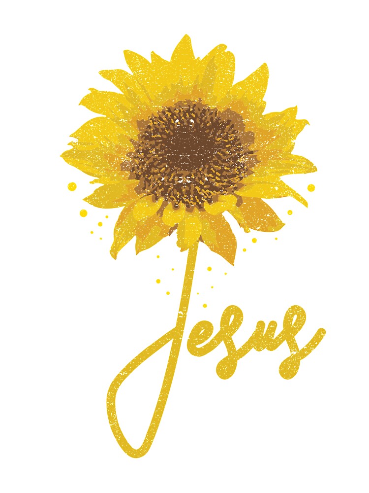 Camiseta para niños «Jesús Girasol Cristiano Religión Biblia Amor Dios» de  kieranight | Redbubble