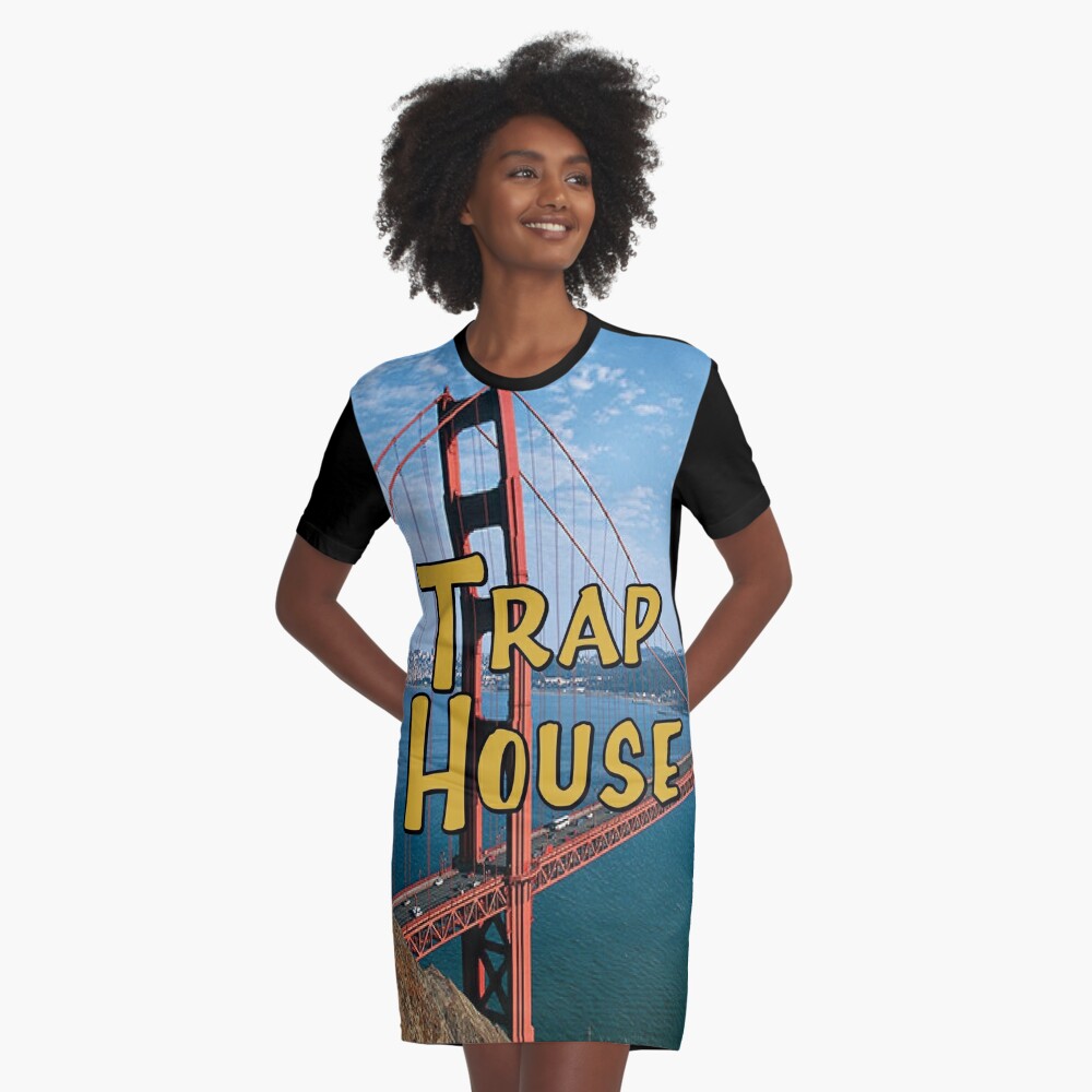 Full House Trap House Graphic T Shirt Dress By Bte100 Redbubble