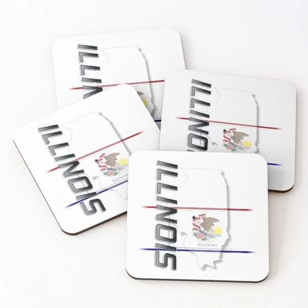 Item preview, Illinois - Vertical designed and sold by Bartrand Design Studio.
