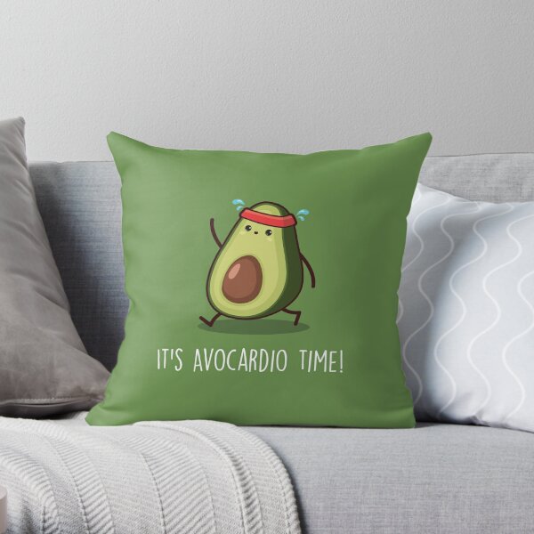 Multicolor HealthSnap Keto Apparel I Said You're The Good Kind of Fat Funny Avocado Foodie Throw Pillow 18x18 