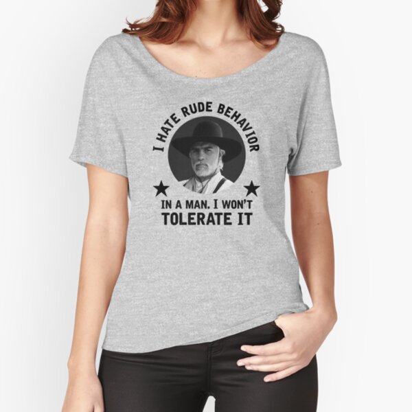 i hate rude behavior in a man t shirt