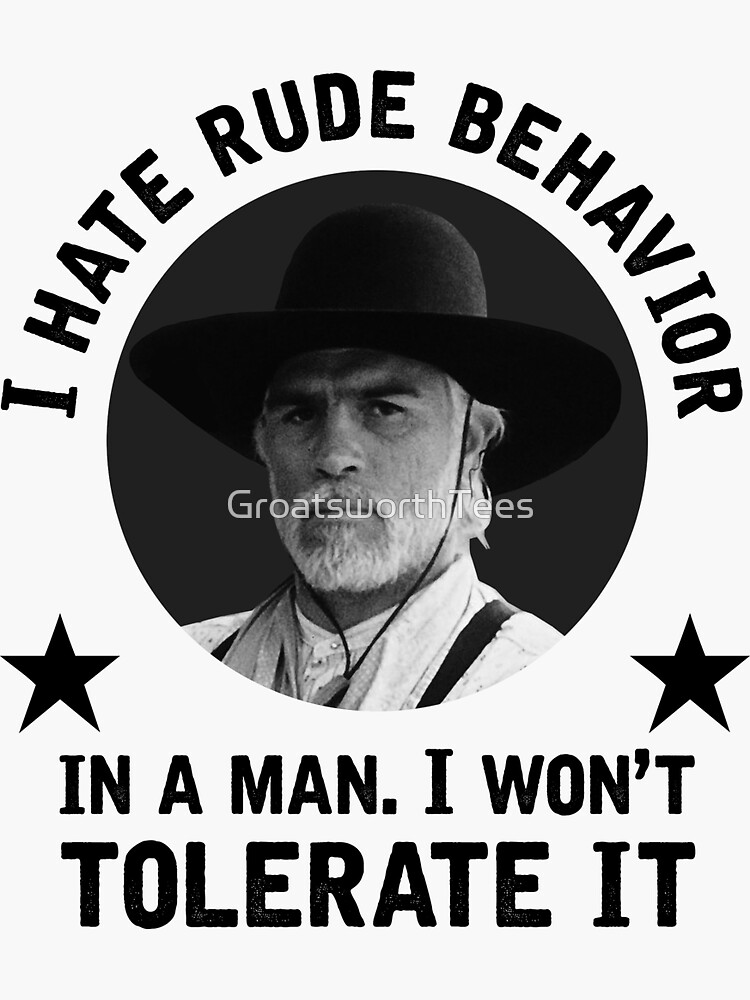 i hate rude behavior in a man t shirt