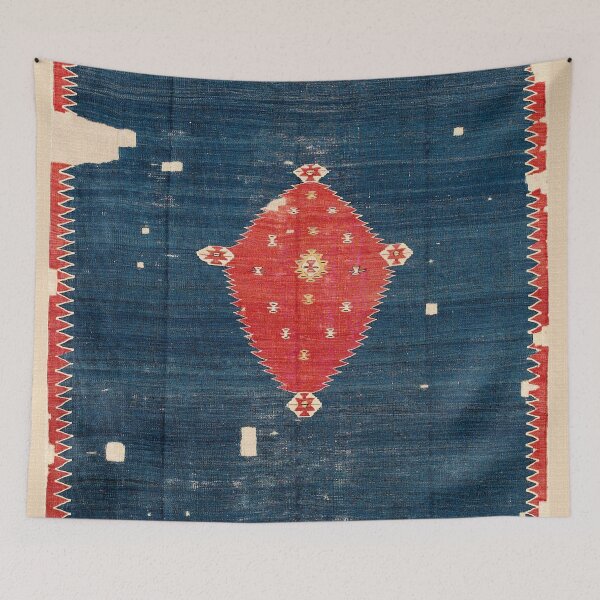 Item preview, Balikesir  Antique Turkish Kilim Rug  designed and sold by Vicky Brago-Mitchell®.