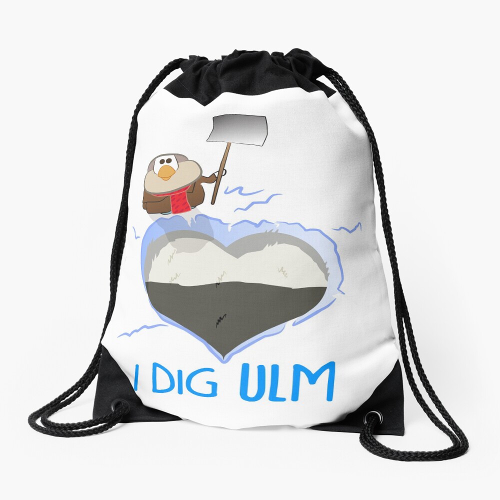 I Dig Ulm Drawstring Bag