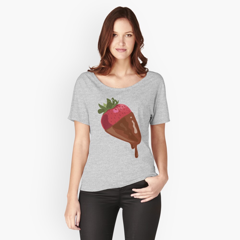 Strawberry Dipped in Chocolate Relaxed Fit T-Shirt