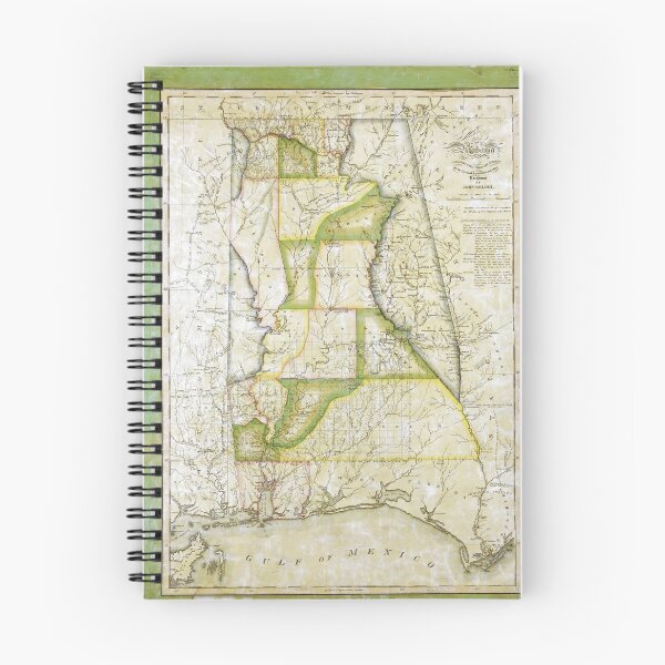 Item preview, Map of Alabama by John Melish (circa 1818-1820) designed and sold by allhistory.