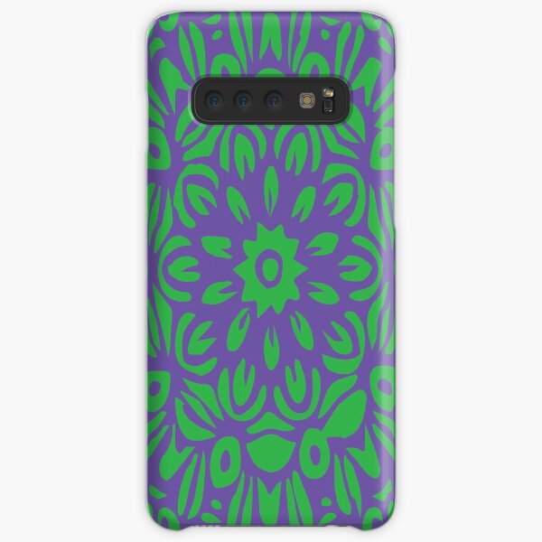 Floral Burst, Purple & Green Mandala 9 Samsung Galaxy Snap Case