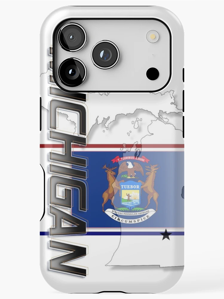 Thumbnail 1 of 4, iPhone Case, Michigan - Vertical designed and sold by Bartrand Design Studio.