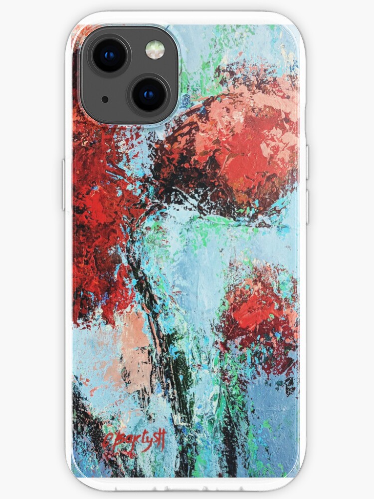 Iphone X Case Red Poppies Samsung Galaxy S9 Case Abstract Colorful Iphone 7 Plus 8 6 Aesthetic Art Painting Phone Case Iphone Case By Mozia Redbubble