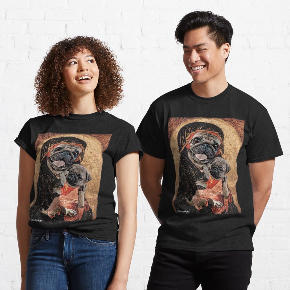 Pugdonna and Puppy Classic T-Shirt