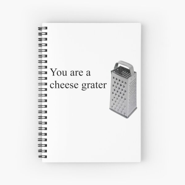 Cheese Grater Spiral Notebook for Sale by Platnix