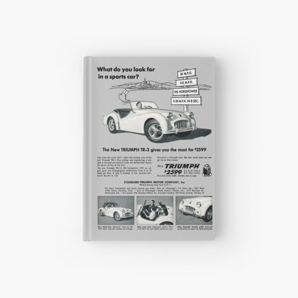 TRIUMPH TR3 Hardcover Journal