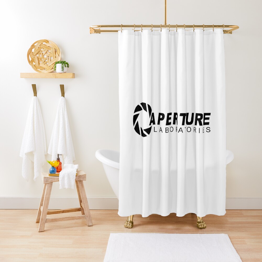 Portal 2: Aperture Science Logo Shower Curtain