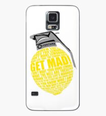 Portal 2 Cave Johnson Combustible lemon quote Case/Skin for Samsung Galaxy