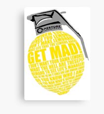Portal 2 Cave Johnson Combustible lemon quote Canvas Print