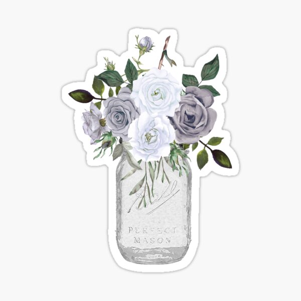 Artikel-Vorschau von Einmachglas mit Blumenmuster, designt und verkauft von Downhome Dears.