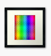 Psychedelic Unicorn Pattern Framed Print