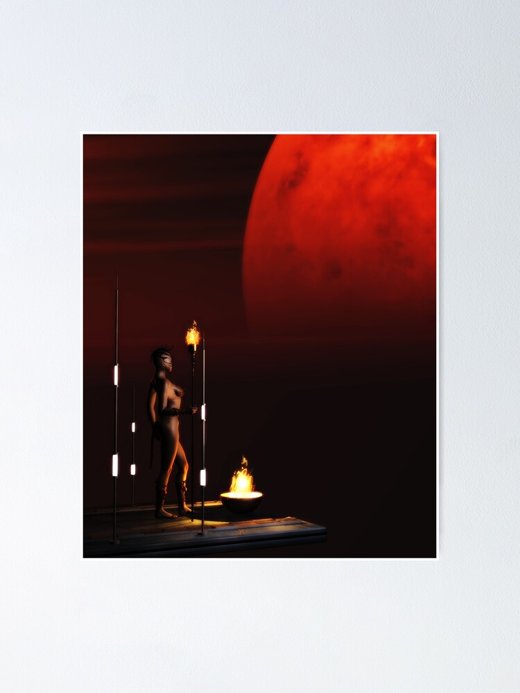 Thumbnail 1 of 3, Poster, RedMoon designed and sold by FrankThomas.