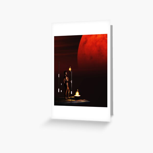 RedMoon Greeting Card
