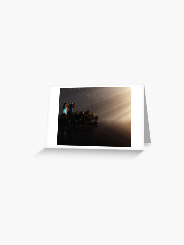 Thumbnail 1 of 2, Greeting Card, Elven Temple designed and sold by FrankThomas.