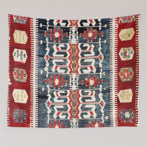 Item preview, Manisa  Antique Turkish Kilim Print designed and sold by Vicky Brago-Mitchell®.