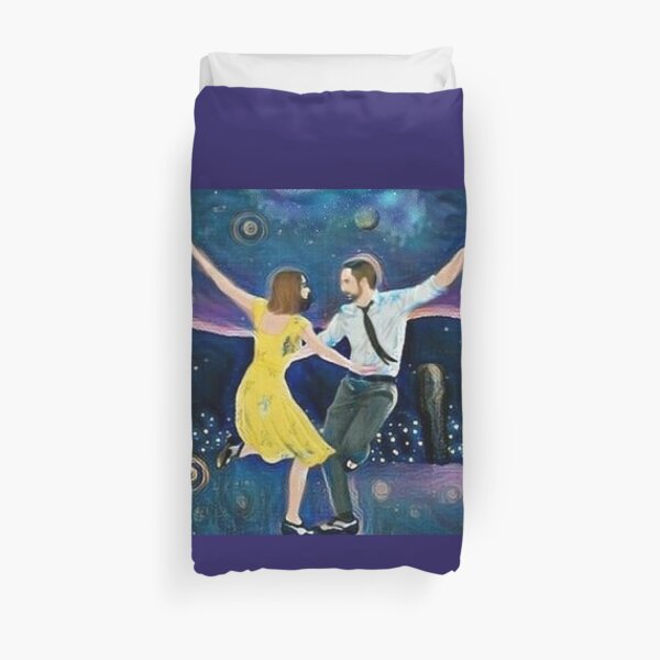 Midnight In LaLa Land Duvet Cover