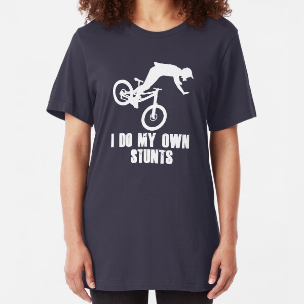 ¡Hago mis propios trucos los regalos de ciclo divertidos de la bici Biking / MTB para los ciclistas! Camiseta ajustada