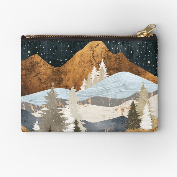 Winter Stars Zipper Pouch