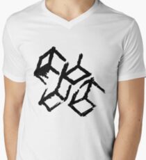 Abstract blocks Men's V-Neck T-Shirt