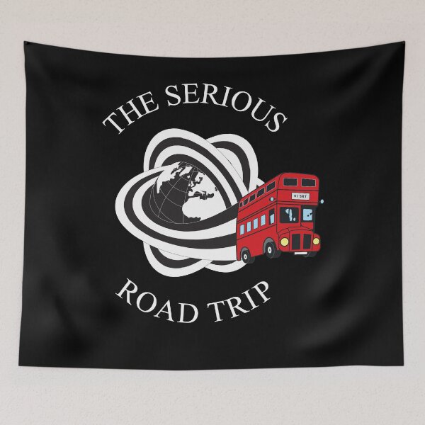 Item preview, The Serious Road Trip Rainbow London Bus Logo designed and sold by phoxydesign.