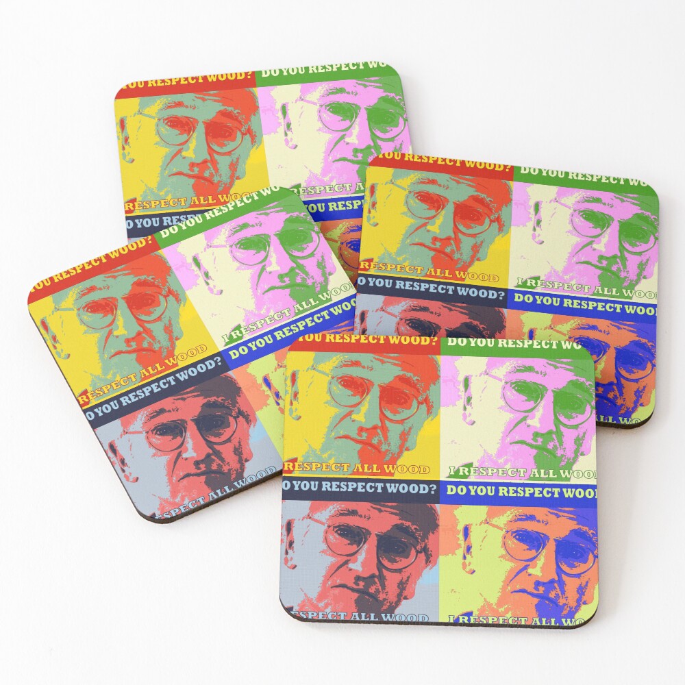 Respect All Wood Coasters (Set of 4)