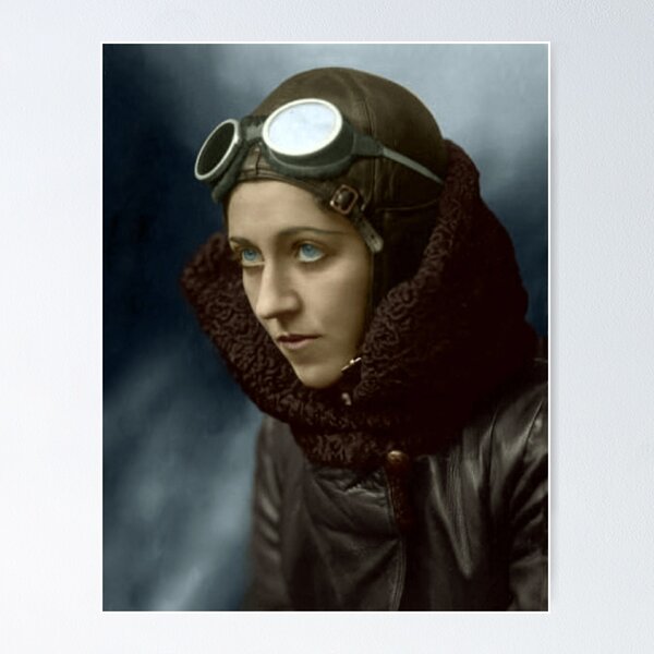 Artikel-Vorschau von Amy Johnson englischer Flieger, designt und verkauft von BritishYank.
