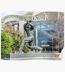 Don Bradman - Statue - Adelaide Oval Poster